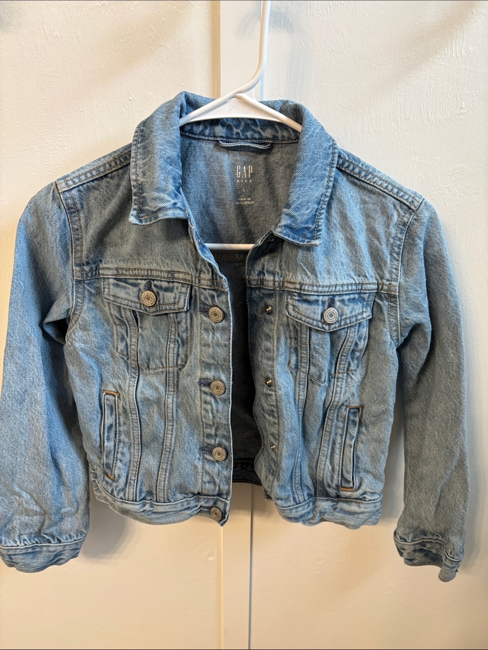 GAP Light Wash Kids Denim Jacket